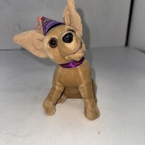Taco Bell Talking Chihuahua Dog Plush 2000 Y2K "Happy New Year‎ Amigos" Vintage